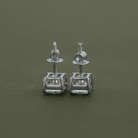 Lab Diamond Princess Stud Earrings