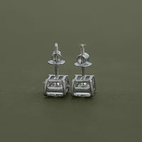 Lab Diamond Princess Stud Earrings