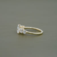 5 Stone Princess Cut Lab Grown Diamond Engagement Ring