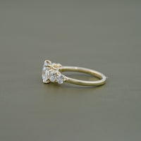 5 Stone Princess Cut Lab Grown Diamond Engagement Ring