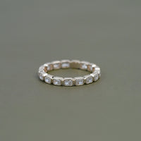 Radiant Cut Lab Grown Diamond Full Eternity Wedding Band