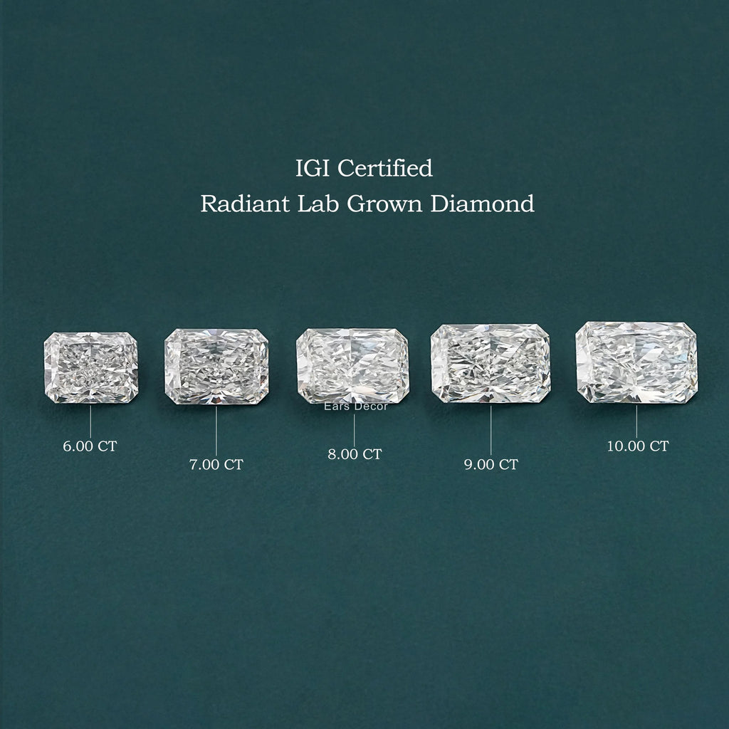 Radiant Cut Loose IGI Certified Lab Diamond
