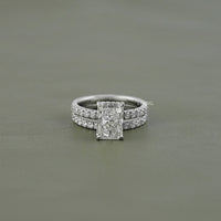 Radiant Cut Lab Grown Diamond Bridal Ring Set