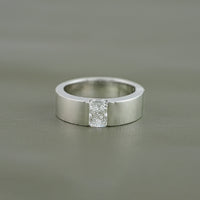 Radiant Cut Lab Grown Diamond Men's Band