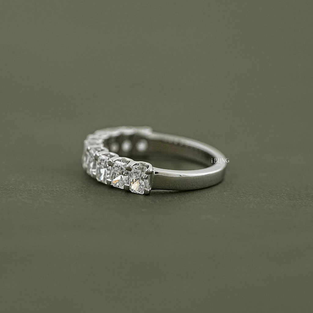 Radiant Diamond Half Eternity Wedding Band