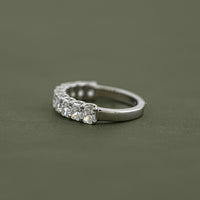 Radiant Diamond Half Eternity Wedding Band