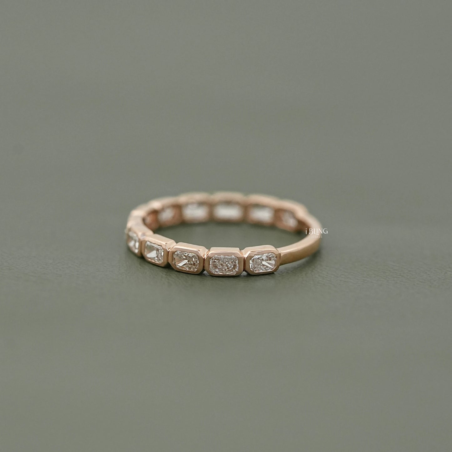 East West Radiant Lab Diamond Half Eternity Band