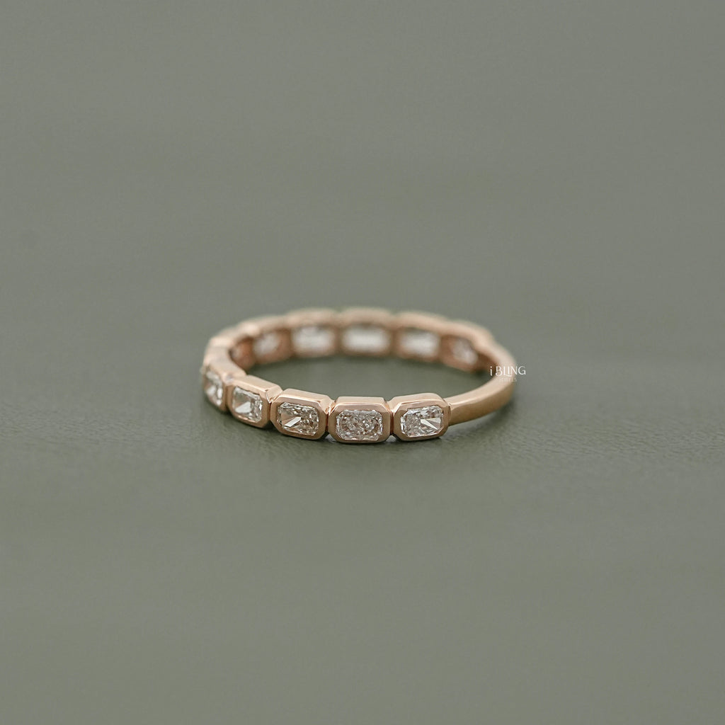 East West Radiant Lab Diamond Half Eternity Band