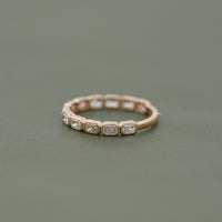 East West Radiant Lab Diamond Half Eternity Band