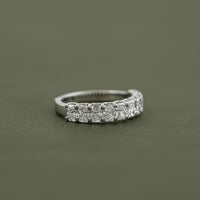 Radiant Diamond Half Eternity Wedding Band