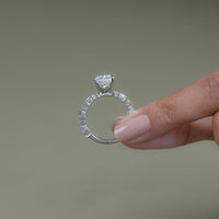 Radiant Lab Diamond Hidden Halo Solitaire Accent Ring