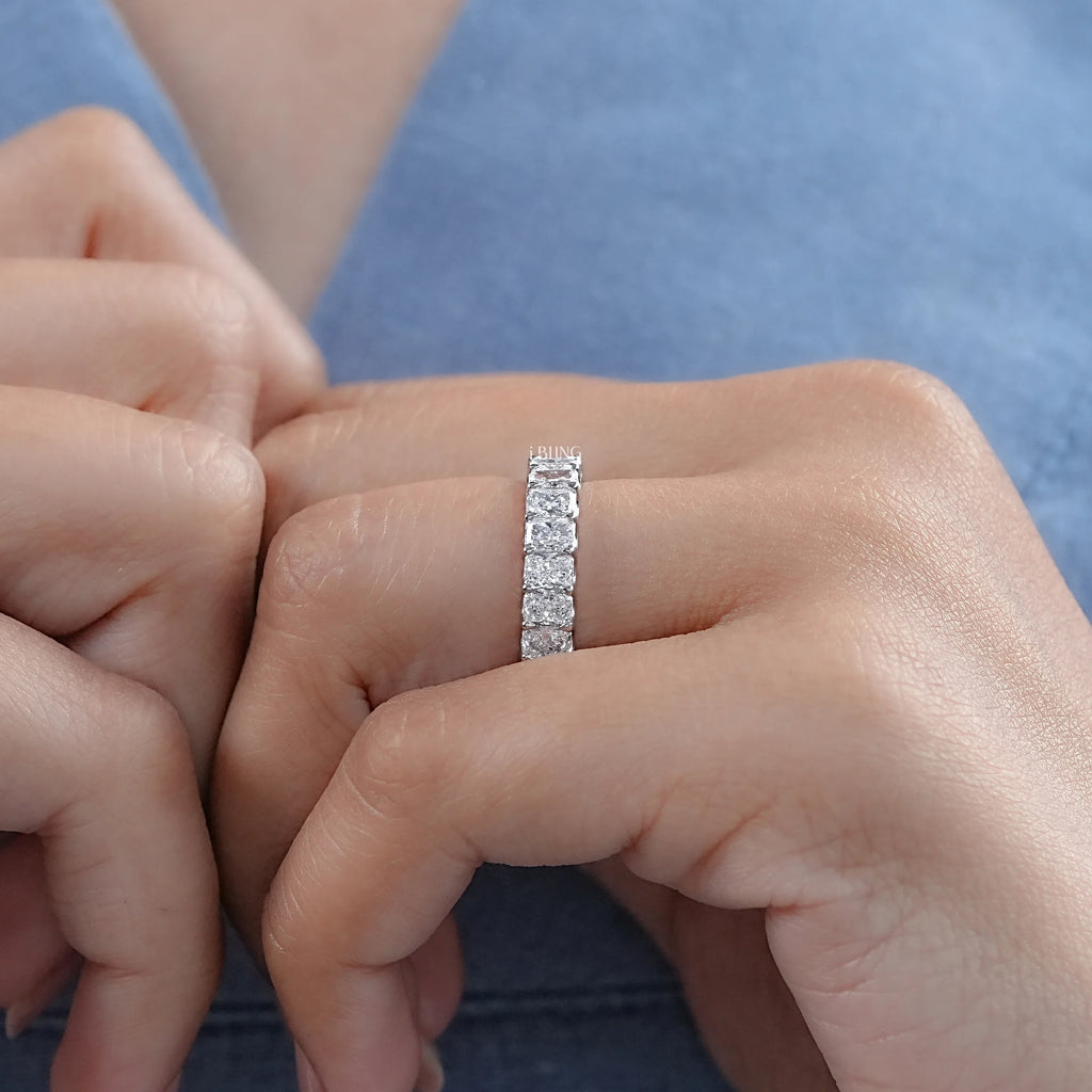 Radiant Lab Diamond Eternity Wedding Band