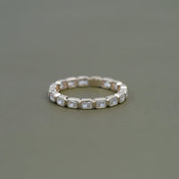 Radiant Lab Diamond Bezel Set Wedding Band