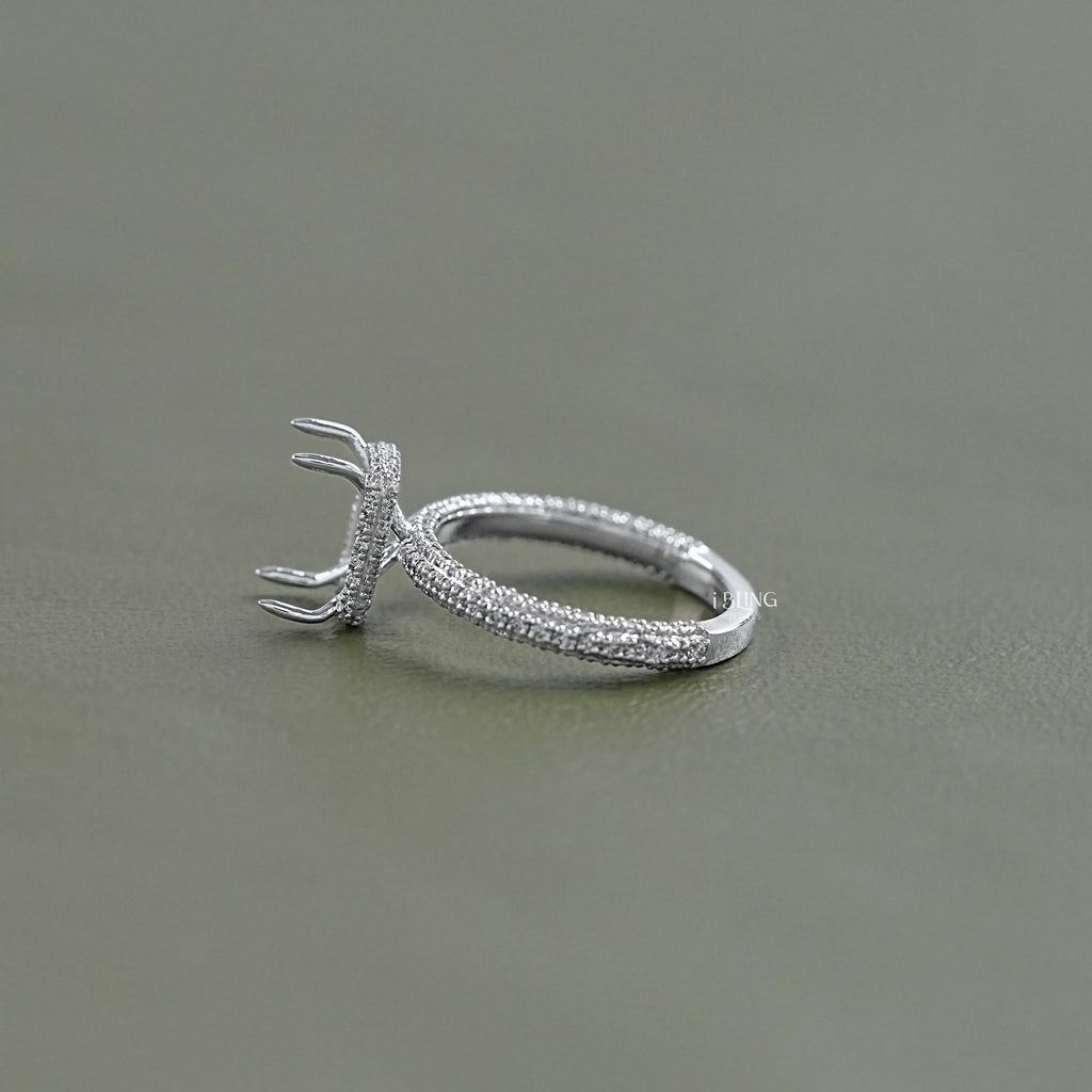 Radiant Cut Semi Mount Ring