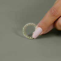 Rose Cut Round Diamond Eternity Band