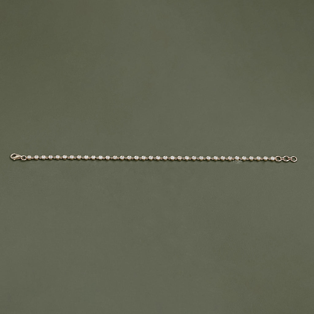 Round Cut Lab Diamond Tennis Bracelet