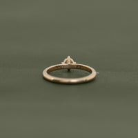 Old European Cut Accent Diamond Engagement Ring