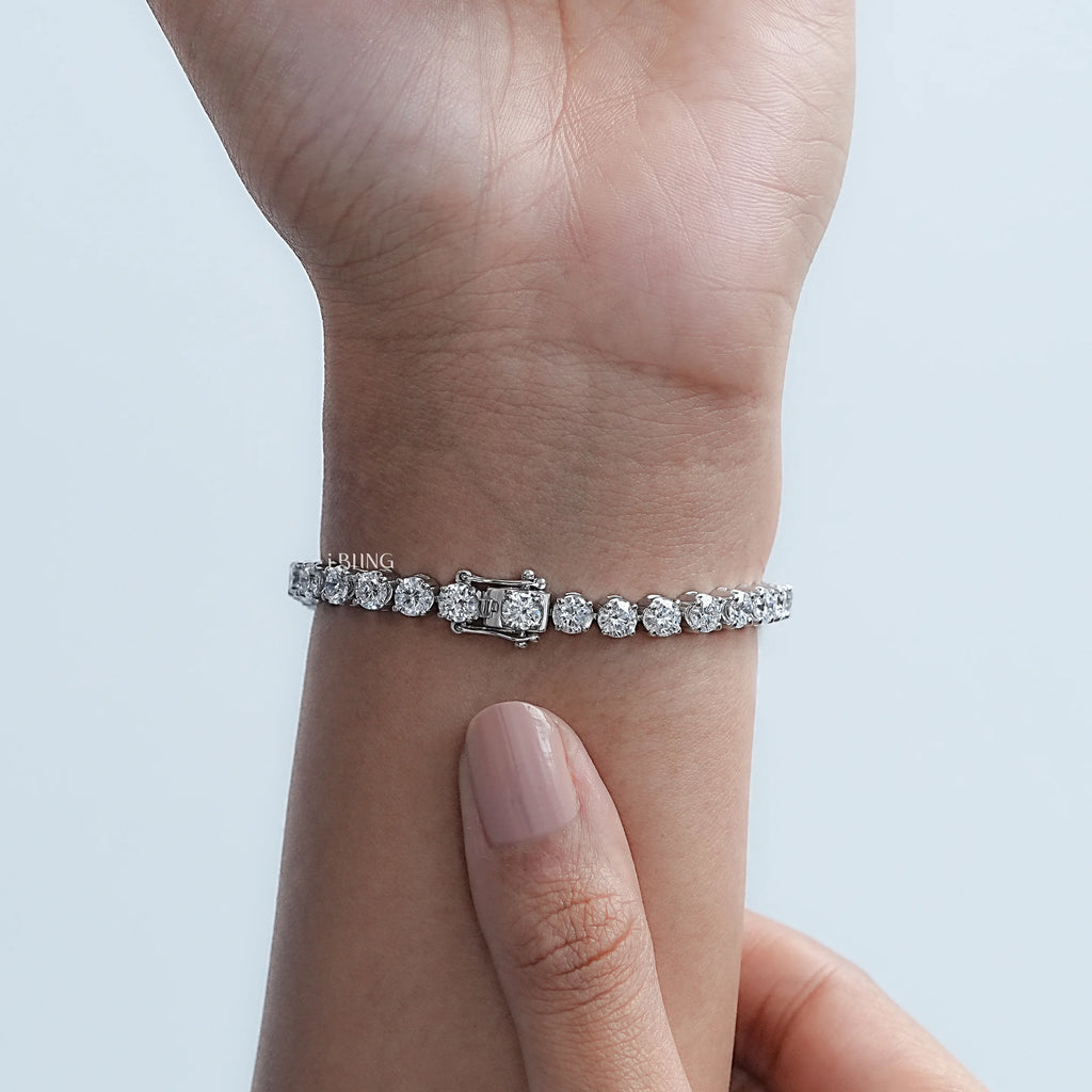 4.00 MM Round Diamond Tennis Bracelet