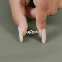 Rose Cut Round Diamond Engagement Ring