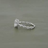 Round Diamond Cluster Accent Set Ring