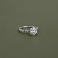 Round Lab Grown Diamond Engagement Ring