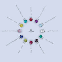 Solitaire Round Cut Gemstone Pendant