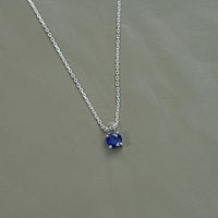 Solitaire Round Cut Gemstone Pendant