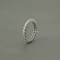 Round Lab Diamond Stackable Wedding Band