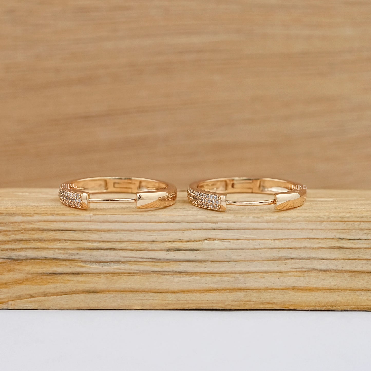 Round Cut Lab Grown Diamond Hoop Earrings Hoops & Huggies