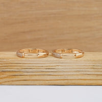 Round Cut Lab Grown Diamond Hoop Earrings