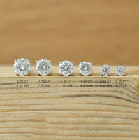 Round Diamond Stud Earring