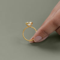 Bezel Set Round Lab Diamond Engagement Ring