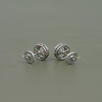 Round Cut Lab Grown Diamond Halo Stud