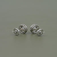 Round Cut Lab Grown Diamond Halo Stud