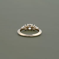 Three Stone Round Lab Diamond Engagement-Ring