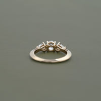 Three Stone Round Lab Diamond Engagement-Ring