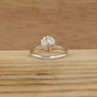 Portuguese Round Cut Solitaire Engagement Ring