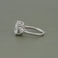 Round Cut Solitaire Accent Diamond Ring