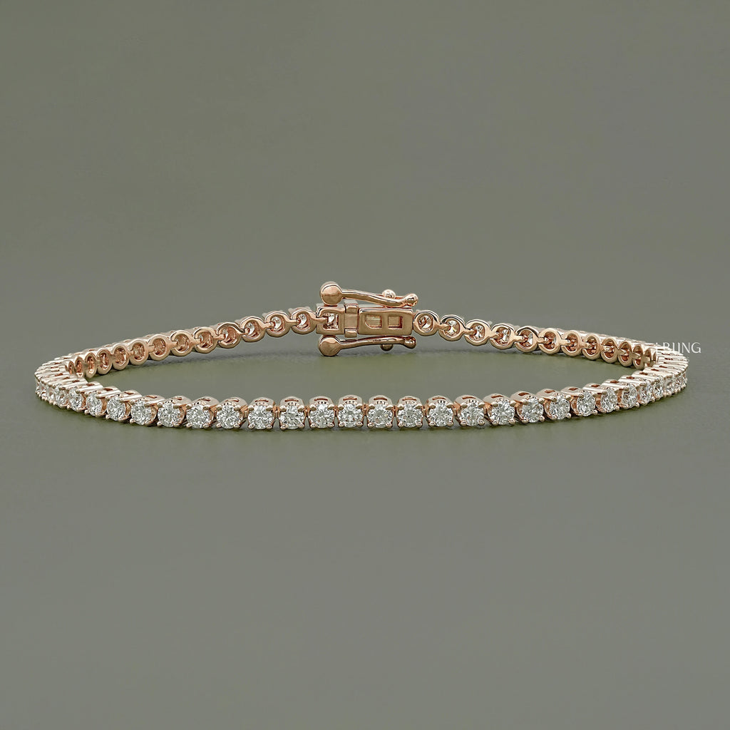 2.30 MM Round Lab Diamond Tennis Bracelet
