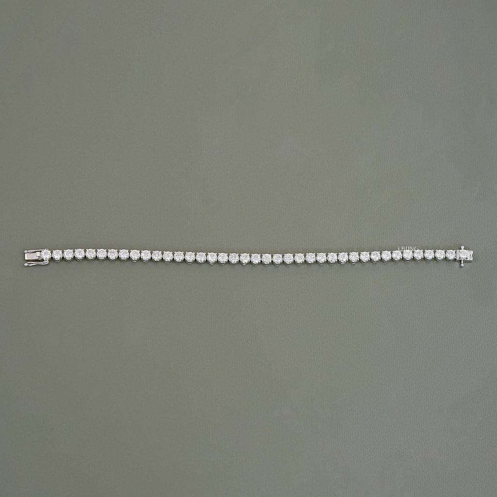 3.80 MM Round Lab Diamond Tennis Bracelet