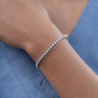 3.00 MM Round Lab Diamond Tennis Bracelet