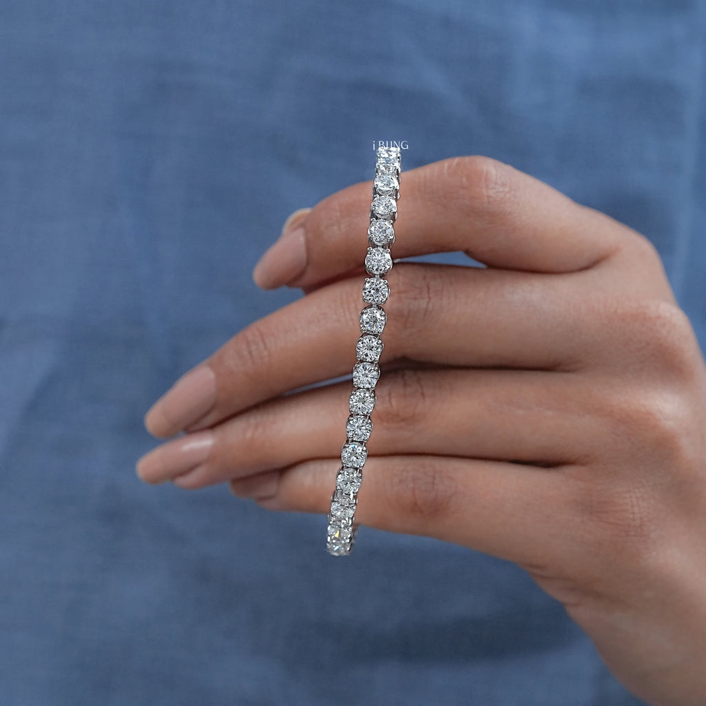 4.00 MM Round Diamond Tennis Bracelet
