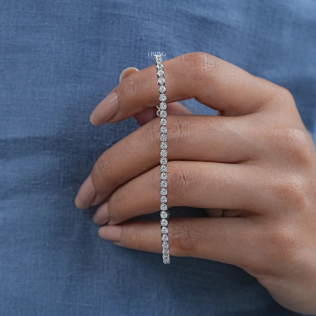 2.30 MM Round Lab Diamond Tennis Bracelet