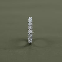 Round Diamond Prong Set Wedding Band