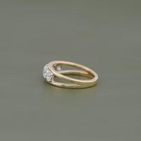 Round Five Stone Channel Set Diamond Wedding Band