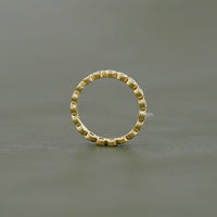 Round Bezel Set Lab Grown Diamond Wedding Band