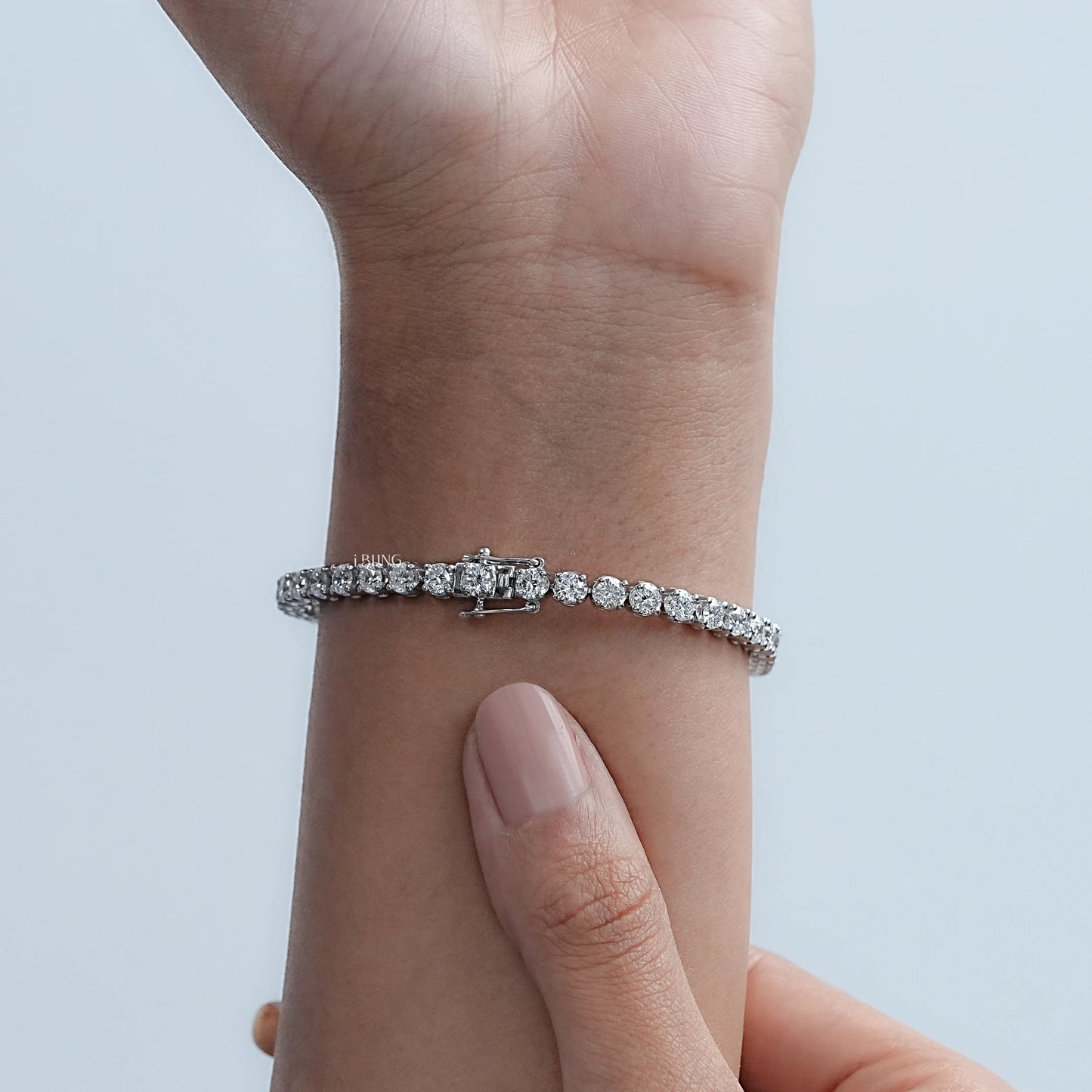 3.30 MM Round Lab Diamond Tennis Bracelet