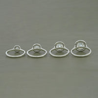 Round Moissanite Halo Engagement Ring