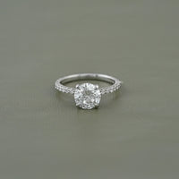 Round Lab Grown Diamond Engagement Ring
