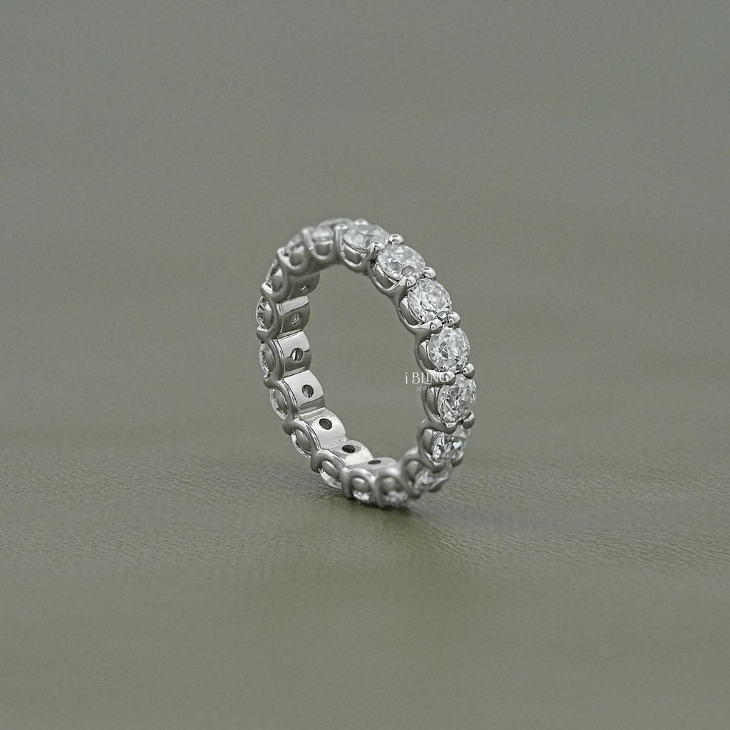 Round Lab Grown Diamond Eternity Wedding Band